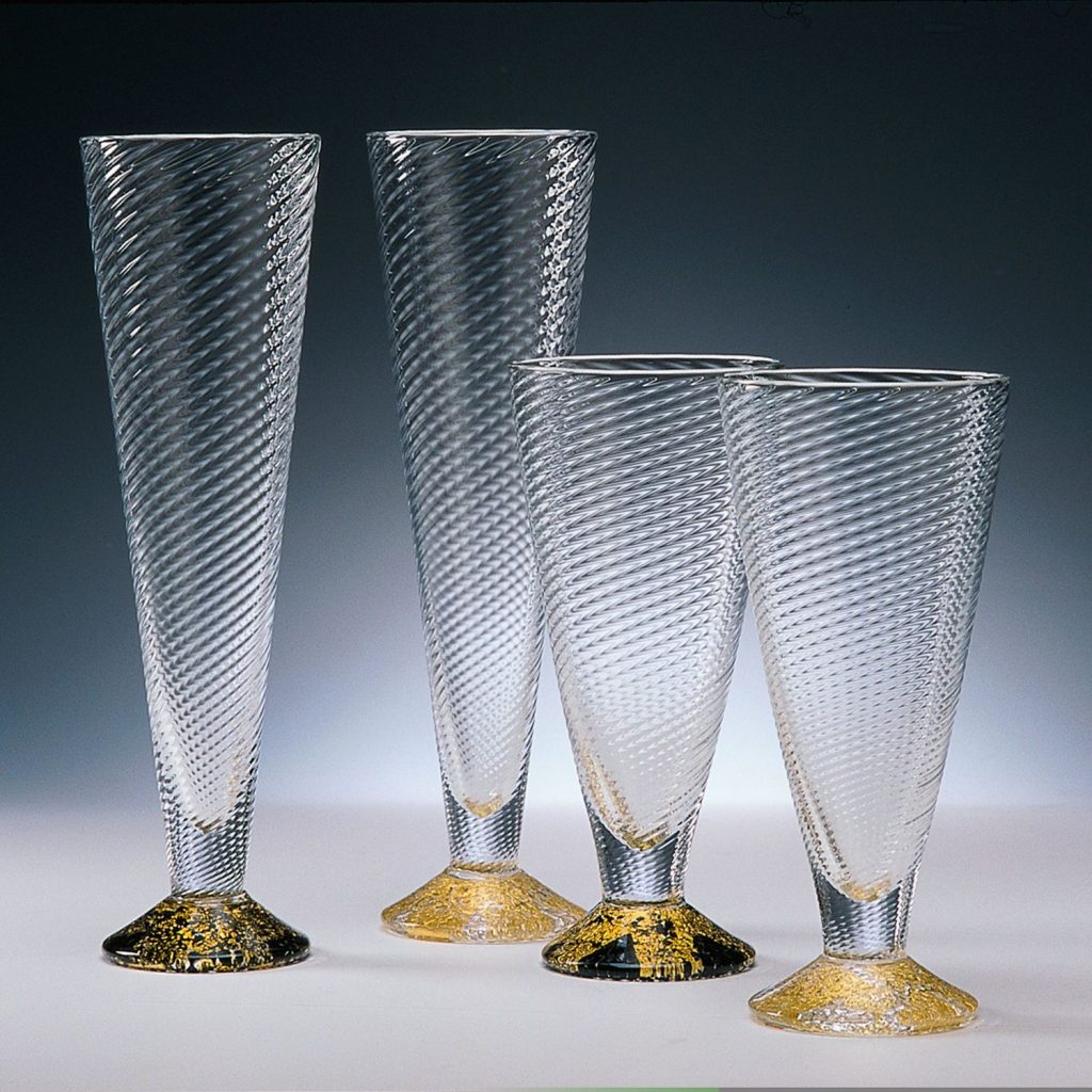 "Champagne Flutes and Wine Glasses" Tom Stoenner