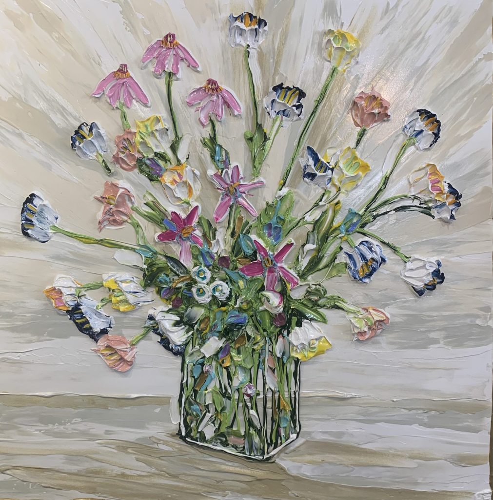 Bouquet Painting by Eddie Powell