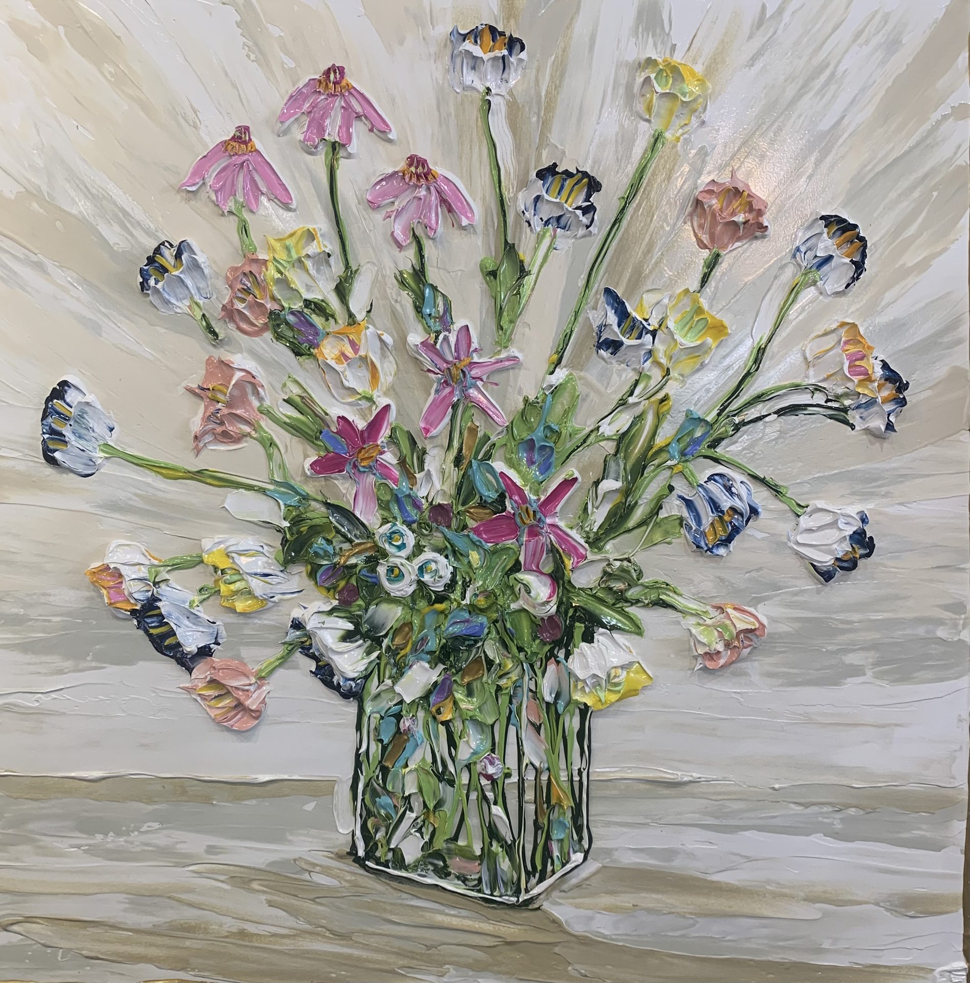 Bouquet Painting by Eddie Powell